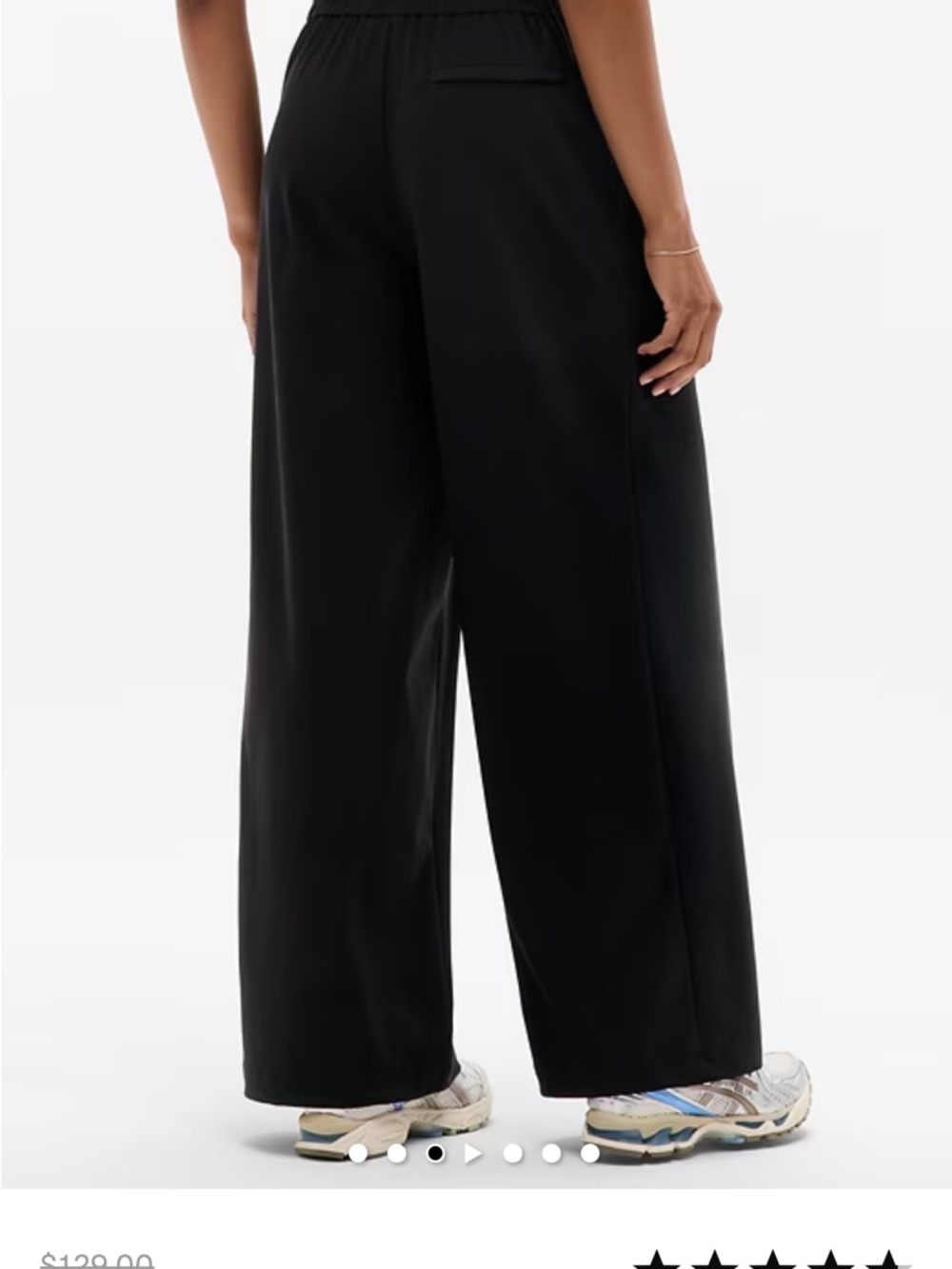 Athleta Black High-Waist Wide-Leg Pants - Picture 2 of 13